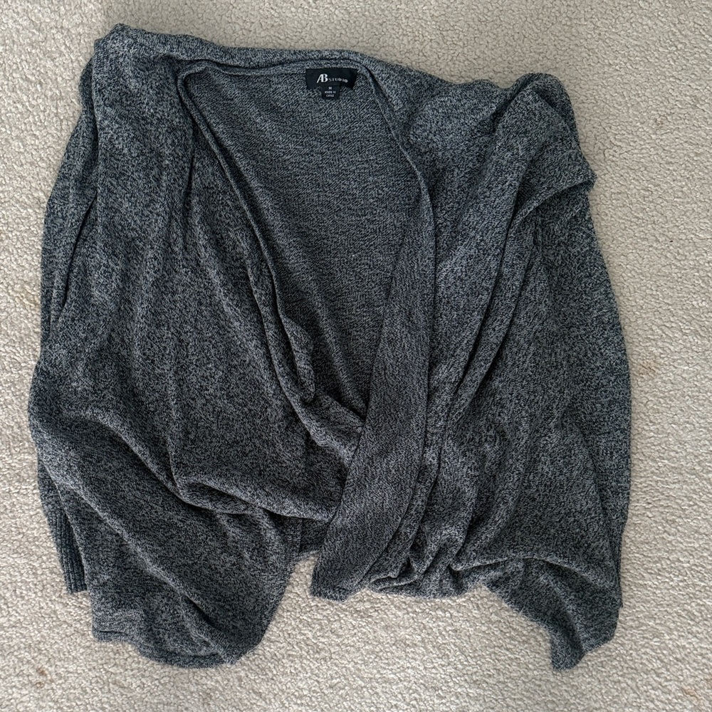 AB Studio Charcoal Gray Women's Cardigan